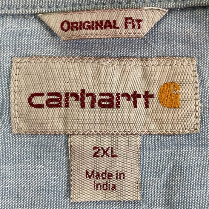 Carhartt カーハート コットン ボタンダウンシャツ タグ写真参照 半袖 Size 2XL 瑞穂店