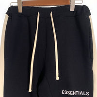 FOG ESSENTIALS エッセンシャルズ サイドライン スウェットパンツ ブラック 裏起毛 Size L 福生店