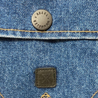 ROARK ロアーク Wrangler ラングラー Roundup Jacket デニム ボアジャケット ランチ インディゴ ブラウン RJ244 USA製 Size M 瑞穂店