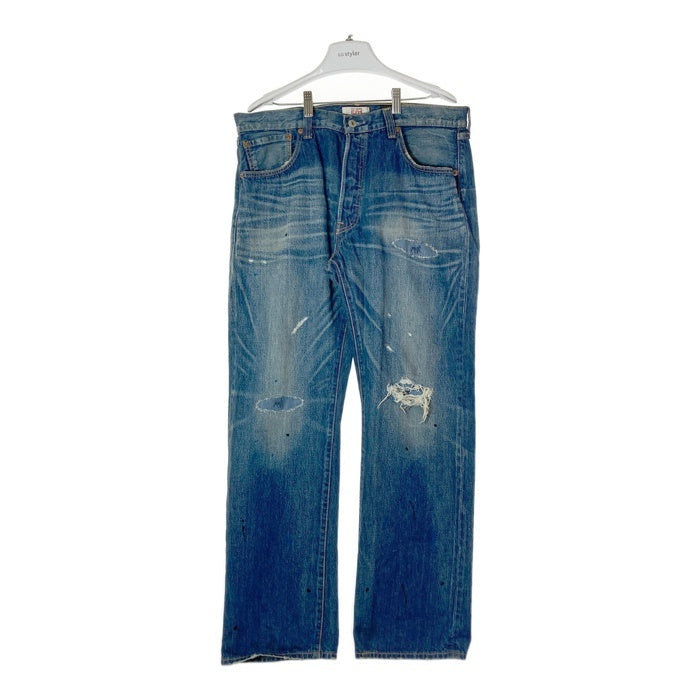 stussy ステューシー × Levi's リーバイス 501 stussy30周年 ダメージ加工 デニムパンツ インディゴ sizeW3 –  GolRagオンラインショップ