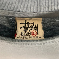 90's STUSSY ステューシー Studebaker Champion スチュードベッカー プリントTシャツ モスグリーン USA製 Size L 福生店