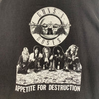 00's~ GUNS N ROSES ガンズアンドローゼズ APPETITE FOR DESTRUCTION プリントTシャツ ブラック All Sport メキシコ製 Size XL 福生店