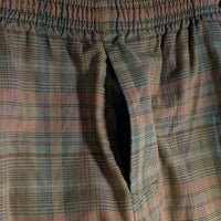 80-90's STUSSY ステューシー チェック柄 イージーショートパンツ グリーン コットン USA製 Size M 福生店