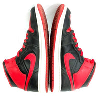 NIKE ナイキ AIR JORDAN 1 MID エアジョーダン1ミッド ブレッドトゥ スニーカー ブラック×レッド DQ8426-060 Size 27.5cm 瑞穂店