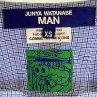 JUNYA WATANABE MAN ジュンヤワタナベ マン LOUSY LIVIN ラウジーリビン WM-B024 AD2023 パッチワーク 半袖シャツ ブルー sizeXS 瑞穂店