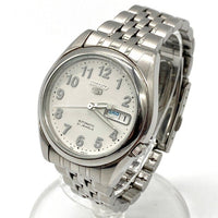 SEIKO5 セイコー デイデイト AUTOMATIC 21JEWELS 裏スケ 7S26-01VO 腕時計 シルバー 瑞穂店