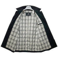BURBERRY BLACK LABEL バーバリーブラックレーベル BMA15-305-09 裏地ノバチェック 中綿コート ブラック sizeM 瑞穂店