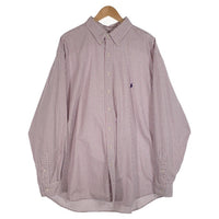 Ralph Lauren ラルフローレン CLASSIC FIT チェック ボタンダウンシャツ ホワイト レッド ネイビー Size 3XB 福生店