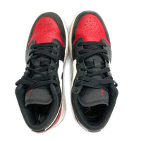 NIKE ナイキ 553560-161 GS Air Jordan 1 Low Bred Toe スニーカー ブラックxレッド size23.5cm 瑞穂店