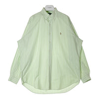 Ralph Lauren ラルフローレン BLAKE ストライプ 長袖 オックスフォードシャツ ミントグリーン sizeL 瑞穂店