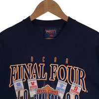 90’s NCAA 1998 FINAL FOUR プリントTシャツ カレッジバスケットボール ネイビー Size XL 福生店