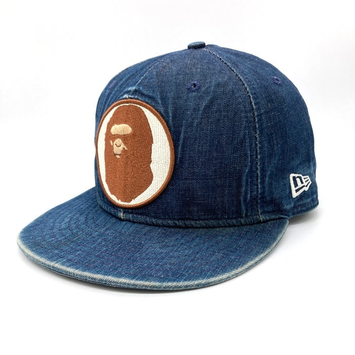 訳あり商品　アベイジングエイプ　猿顔ジーンズ A BATHING APE アベイシングエイプ New Era ニューエラ デニム