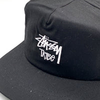 80-90's STUSSY ステューシー TRIBE刺繡 5パネルキャップ ブラック バックマジックテープ オールド タグなし 福生店