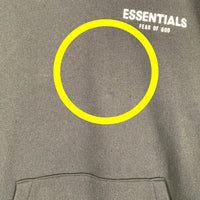 ESSENTIALS エッセンシャルズ バックフォトプリント プルオーバースウェットパーカー ブラック Size L 福生店