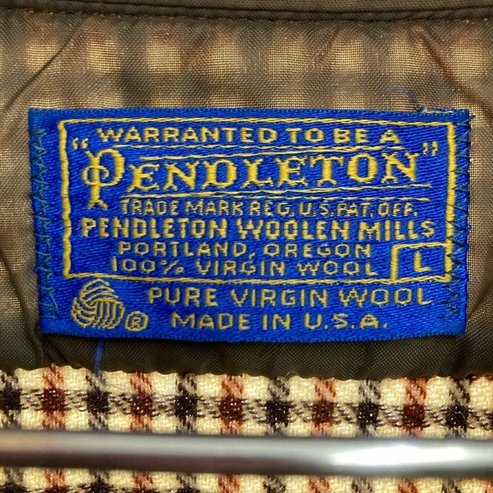 PENDLETON ペンドルトン 70's USA製 ウールシャツ 片ポケット