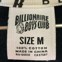 BILLIONAIRE BOY CLUB ビリオネアボーイズクラブ テープモチーフ フルジップ パーカー ブラック sizeM 瑞穂店