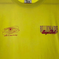BILLIONAIRE BOYS CLUB ビリオネアボーイズクラブ LOOK TO THE STARS プリントTシャツ イエロー Size M 福生店