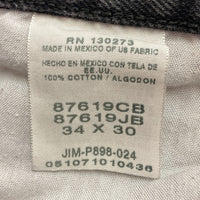 RUSTLER ラスラー デニムパンツ ブラック size34×30 瑞穂店