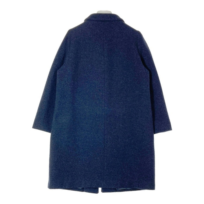 PRADA プラダ P6590 R132 カシミヤ混 ウールコート ネイビー