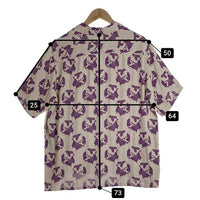 Needles ニードルズ S/S Classic Shirt-R/AC Diamond Jq. ショートスリーブ クラシックシャツ ジャカード パープル MR151 Size L 福生店