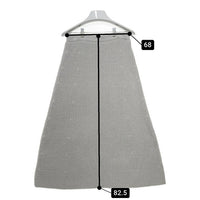 ebure エブール コットンテープ畦スカート グレー size38 タグ付き 瑞穂店