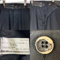 ISAMU KATAYAMA BACKLASH イサムカタヤマ バックラッシュ 1423-01 カンガルーレザー 切替 サルエルパンツ ブラック sizeM 瑞穂店