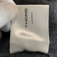 YHONE ウール アクリル ニットカーディガン チャコールグレー Size S 福生店