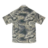 Sun Surf サンサーフ オープンカラーレーヨンシャツ 和柄 龍 グレー Size S 瑞穂店