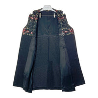COMME des GARCONS HOMME PLUS コムデギャルソンオムプリュス PJ-C012 AD2012 フラワーレース チェック柄 コート ブラック sizeS 瑞穂店