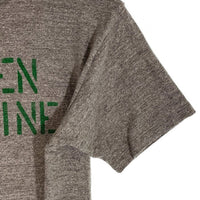 WAREHOUSE ウエアハウス GREEN MACHINE ステンシルプリント Tシャツ グレー Size M 福生店