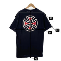 90's~ INDEPENDENT インデペンデント プリントTシャツ ブラック NHS Size L 福生店