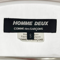 COMME des GARCONS HOMME DEUX コムデギャルソンオムドゥ DM-B034 AD2023 パッチワーク オックスフォードシャツ ホワイト sizeS 瑞穂店
