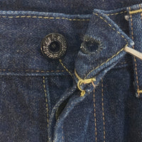 A BATHING APE アベイシングエイプ ペイント風 エイプヘッド デニムパンツ ブルー sizeM 瑞穂店