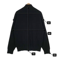 FRED PERRY フレッドペリー ジップアップニットセーター ブラック FZ3255 Size M 福生店