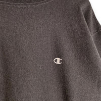 90's Champion チャンピオン リバースウィーブ クルーネックスウェットトレーナー チャコールグレー USA製 トリコ刺繡 Size L 福生店