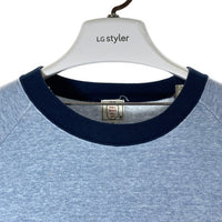 A BATHING APE アベイシングエイプ 初期タグ サルワッペン リンガー 半袖スウェットトレーナー ブルー sizeM 瑞穂店