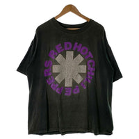 Red Hot Chilli Peppers レッドホットチリペッパーズ 1992ツアー プリントTシャツ ブラック ラメ Giant 1992コピーライト Size XL 相当 福生店