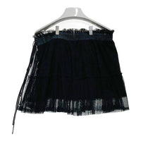 DIESEL ディーゼル フリル デニム切替 ミニスカート ブラック sizeS 瑞穂店