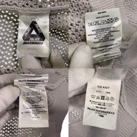 PALACE パレス 24SS RIB KNIT ジップアップ ニット ジャケット グレー Size L 福生店