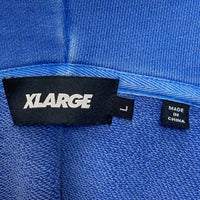 XLARGE エクストララージ PIGMENT BURN DOWN プルオーバーパーカー ブルー sizeL 瑞穂店