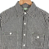 Everwear ギンガムチェック ワークシャツ MASTERPIECE マスターピース ブラック ホワイト Size M 福生店