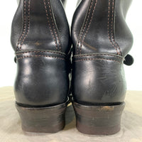 Wesco ウエスコ BOSS ボス レザーエンジニアブーツ ブラック スチールトゥ ビブラム430 11/07 Size 9E (27cm) 福生店