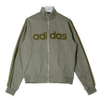 adidas アディダス 万国旗タグ ツイル フルジップ トラックジャケット カーキ×オリーブ sizeL 瑞穂店