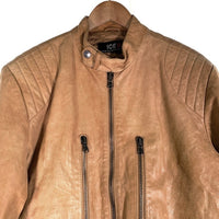 ICE BERG アイスバーグ スタンドカラーレザージャケット キャメル 121-52-11103 Size 52/36 福生店