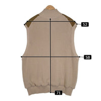 ORVIS オービス コットンニット ジップアップベスト ベージュ Size XL 福生店