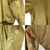 BUZZ RICKSONS バズリクソンズ BR11134 BR12629 B-10 内ボア 赤リブ フライトジャケット カーキ size34※リブ毛玉あり 瑞穂店