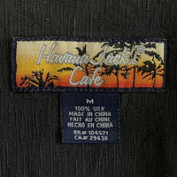 90-00's Havana Jacks Cafe シルク オープンカラーシャツ 半袖 ブラック Size M 福生店
