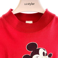 US古着 SHERRY’S ミッキー ロンT 赤 SIZE M (脇下リペアあり) 瑞穂店
