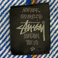 Stussy ステューシー メキシカンパーカー ストライプ ブルー×ホワイト sizeS 瑞穂店