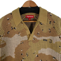 SUPREME シュプリーム 24AW Small Box Polo Sweater スモールボックスロゴ ポロ セーター ニット デザートカモ Size M 福生店